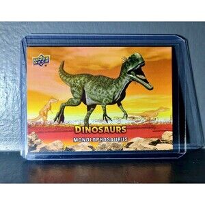 2015 Upper Deck Dinosaurs Monolophosaurus Extinction Red Parallel #65 Card